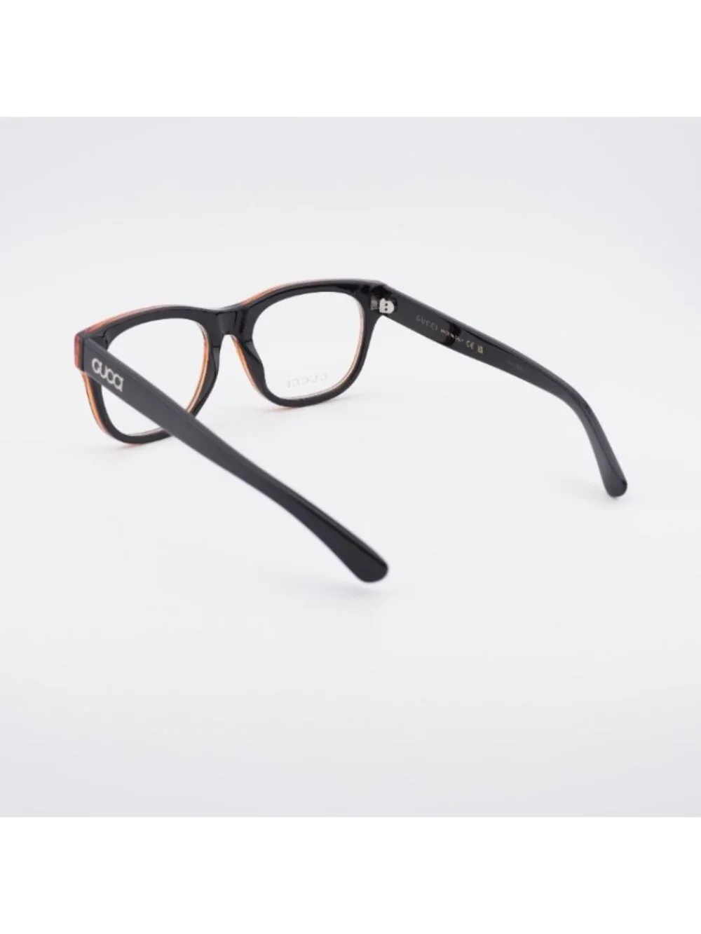 Gucci GG1796O 007 Eyeglasses Black/Red 55mm Square Frame